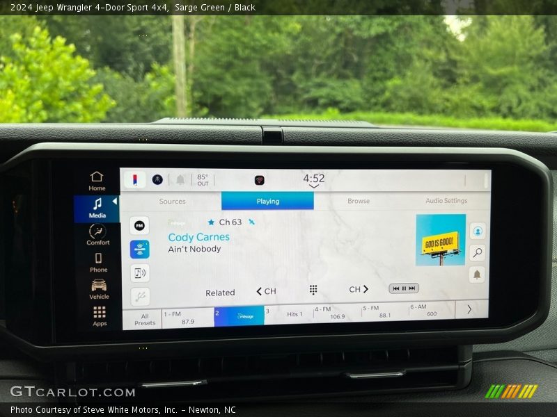 Controls of 2024 Wrangler 4-Door Sport 4x4