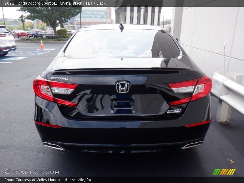 Crystal Black Pearl / Black 2021 Honda Accord Sport SE