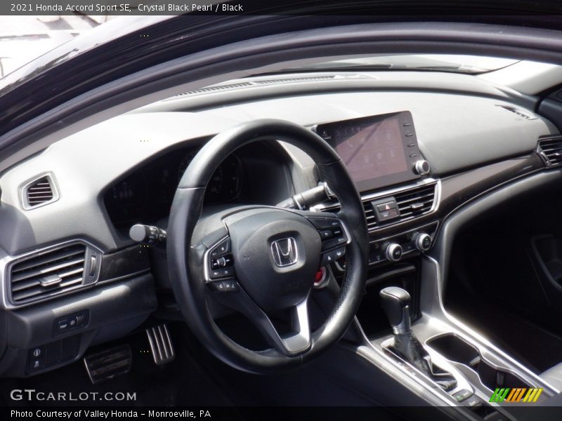 Crystal Black Pearl / Black 2021 Honda Accord Sport SE