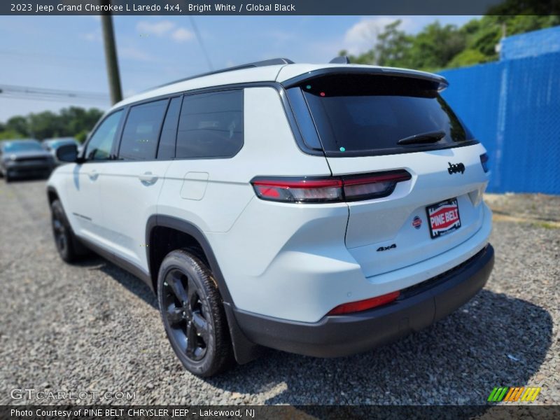 Bright White / Global Black 2023 Jeep Grand Cherokee L Laredo 4x4