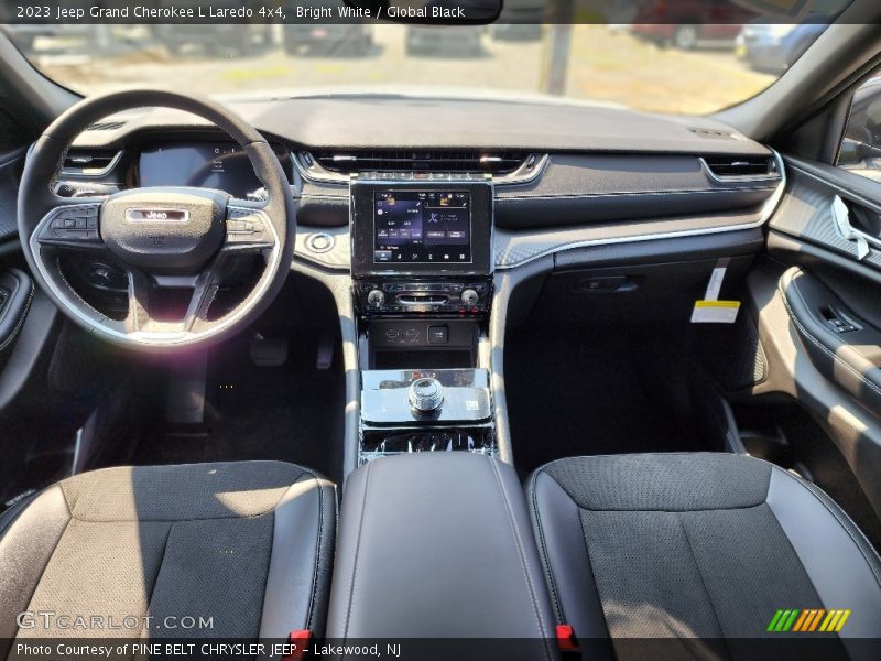 Bright White / Global Black 2023 Jeep Grand Cherokee L Laredo 4x4