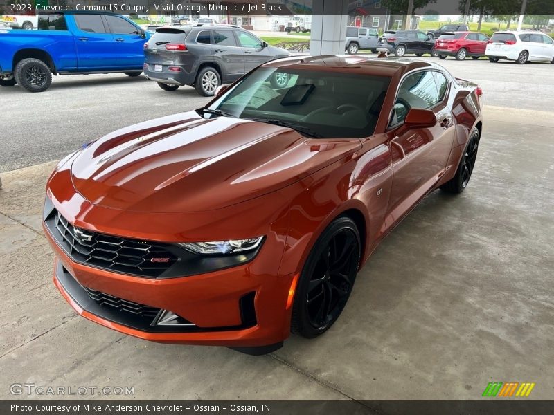 Vivid Orange Metallic / Jet Black 2023 Chevrolet Camaro LS Coupe