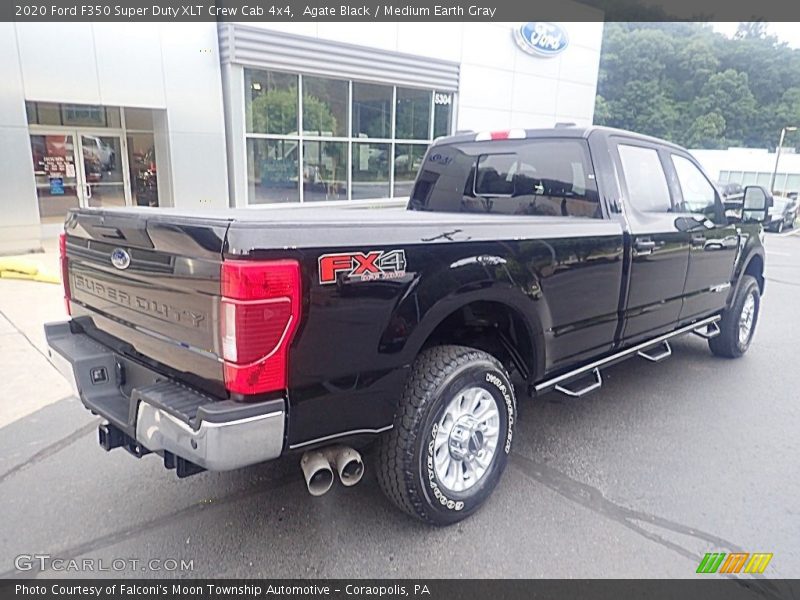 Agate Black / Medium Earth Gray 2020 Ford F350 Super Duty XLT Crew Cab 4x4