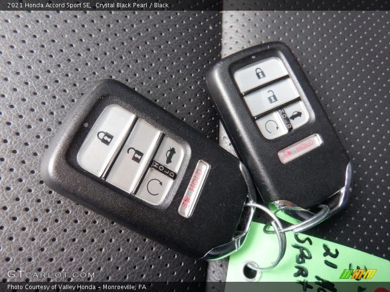 Keys of 2021 Accord Sport SE