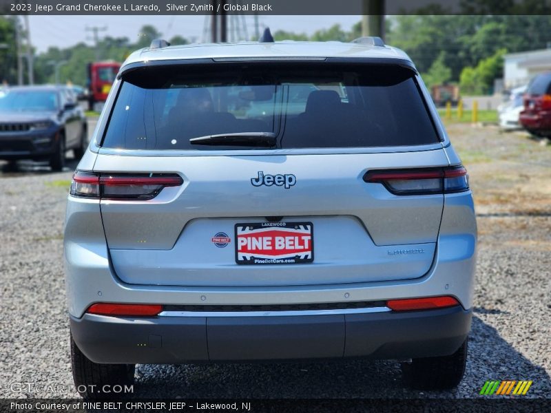 Silver Zynith / Global Black 2023 Jeep Grand Cherokee L Laredo