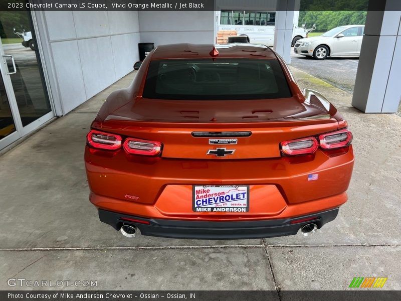 Vivid Orange Metallic / Jet Black 2023 Chevrolet Camaro LS Coupe