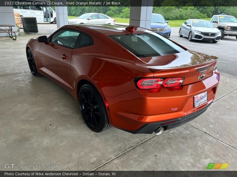 Vivid Orange Metallic / Jet Black 2023 Chevrolet Camaro LS Coupe