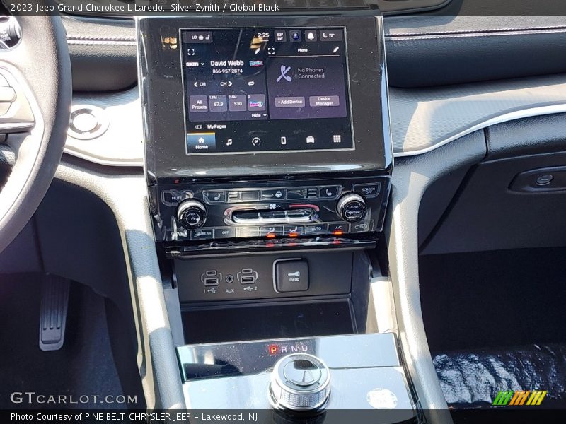 Silver Zynith / Global Black 2023 Jeep Grand Cherokee L Laredo