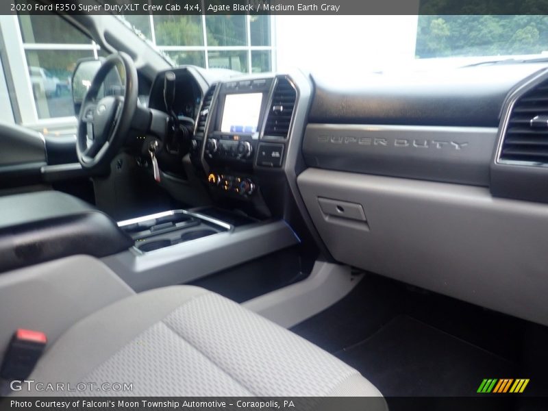 Agate Black / Medium Earth Gray 2020 Ford F350 Super Duty XLT Crew Cab 4x4