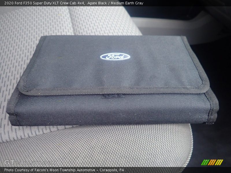 Agate Black / Medium Earth Gray 2020 Ford F350 Super Duty XLT Crew Cab 4x4