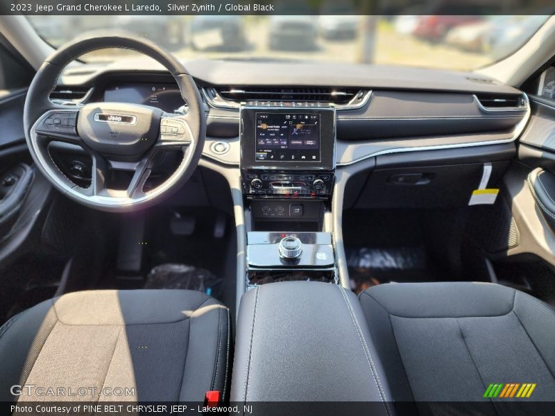 Silver Zynith / Global Black 2023 Jeep Grand Cherokee L Laredo