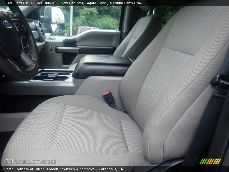 Agate Black / Medium Earth Gray 2020 Ford F350 Super Duty XLT Crew Cab 4x4