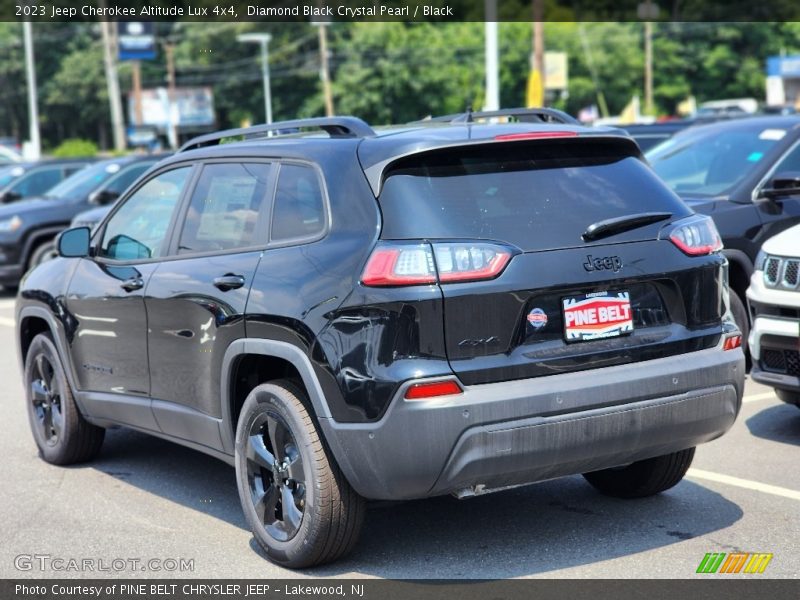 Diamond Black Crystal Pearl / Black 2023 Jeep Cherokee Altitude Lux 4x4