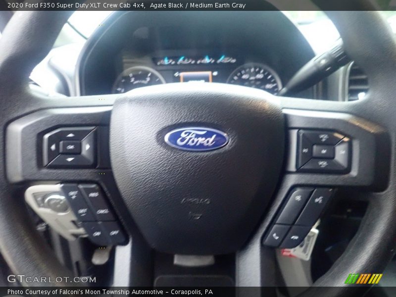 Agate Black / Medium Earth Gray 2020 Ford F350 Super Duty XLT Crew Cab 4x4