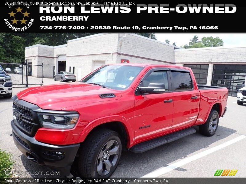 Flame Red / Black 2021 Ram 1500 Built to Serve Edition Crew Cab 4x4