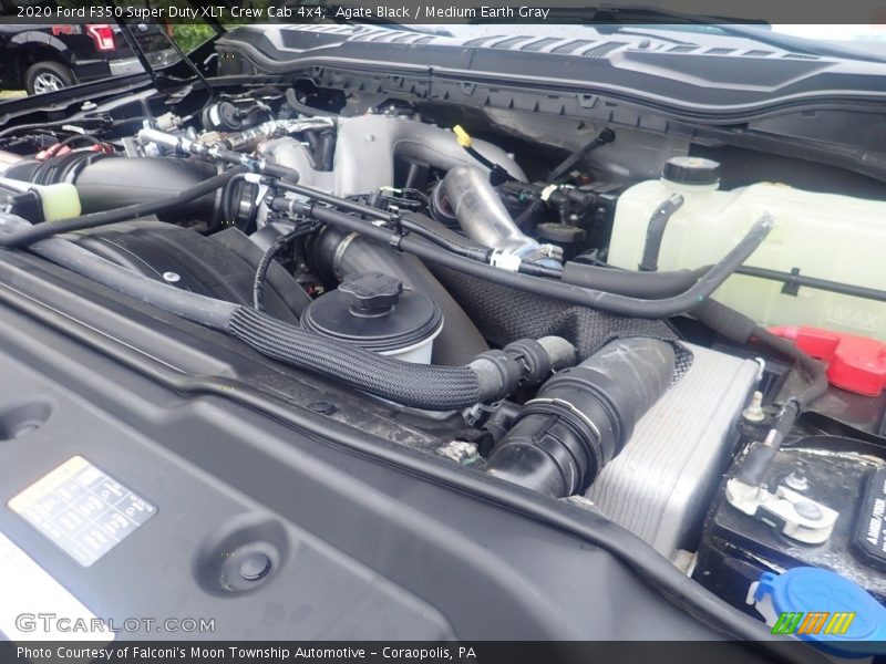 Agate Black / Medium Earth Gray 2020 Ford F350 Super Duty XLT Crew Cab 4x4