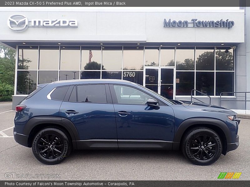 Ingot Blue Mica / Black 2023 Mazda CX-50 S Preferred Plus AWD