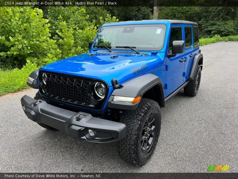 Hydro Blue Pearl / Black 2024 Jeep Wrangler 4-Door Willys 4x4
