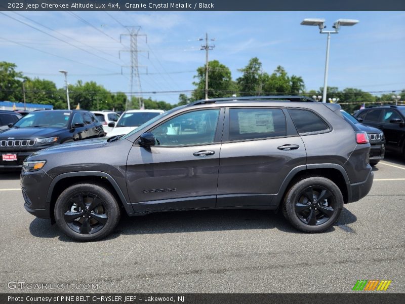 Granite Crystal Metallic / Black 2023 Jeep Cherokee Altitude Lux 4x4