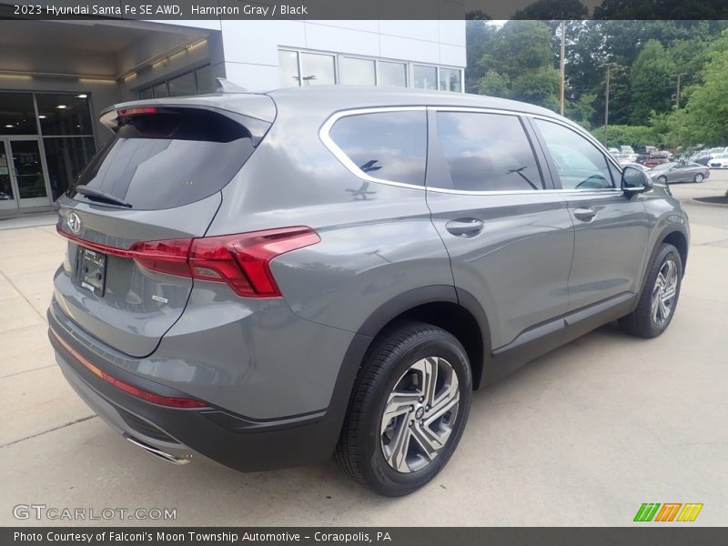 Hampton Gray / Black 2023 Hyundai Santa Fe SE AWD
