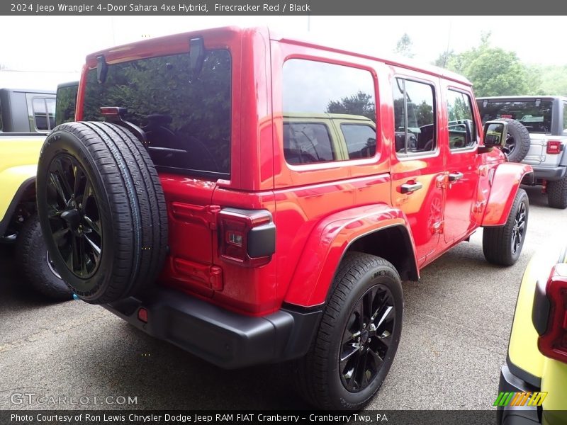 Firecracker Red / Black 2024 Jeep Wrangler 4-Door Sahara 4xe Hybrid