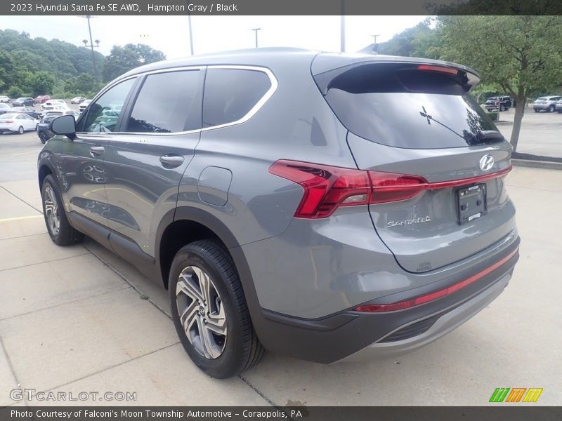 Hampton Gray / Black 2023 Hyundai Santa Fe SE AWD