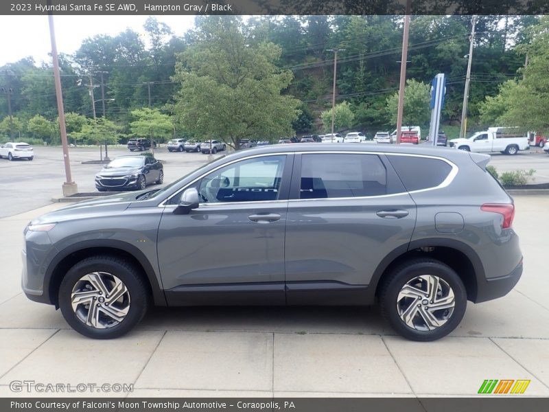 Hampton Gray / Black 2023 Hyundai Santa Fe SE AWD