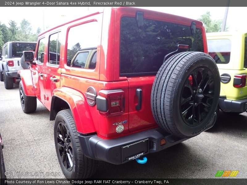 Firecracker Red / Black 2024 Jeep Wrangler 4-Door Sahara 4xe Hybrid
