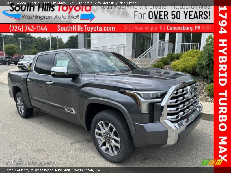 Magnetic Gray Metallic / Rich Cream 2023 Toyota Tundra 1974 CrewMax 4x4