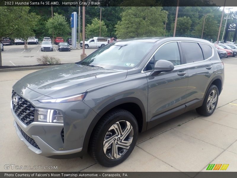 Hampton Gray / Black 2023 Hyundai Santa Fe SE AWD