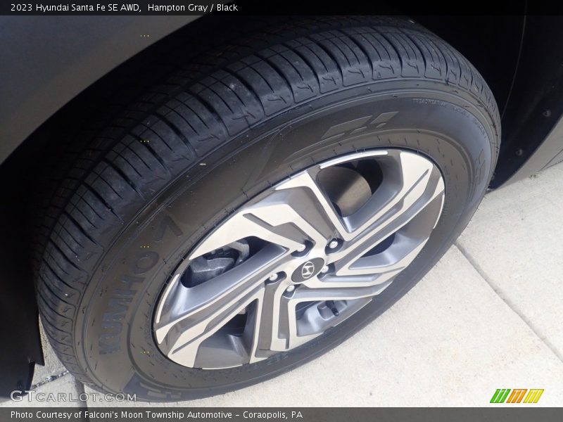 Hampton Gray / Black 2023 Hyundai Santa Fe SE AWD