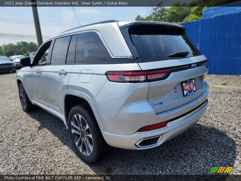 Silver Zynith / Global Black 2023 Jeep Grand Cherokee Overland 4XE