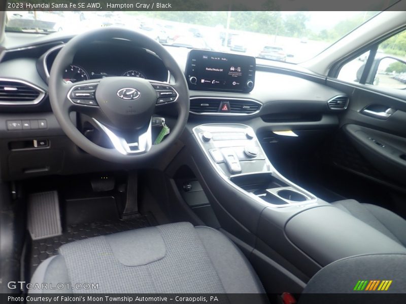 Hampton Gray / Black 2023 Hyundai Santa Fe SE AWD
