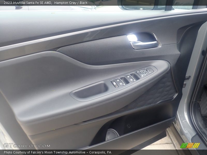 Hampton Gray / Black 2023 Hyundai Santa Fe SE AWD