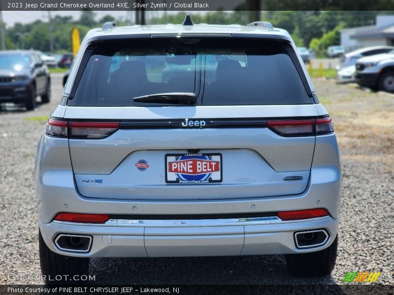 Silver Zynith / Global Black 2023 Jeep Grand Cherokee Overland 4XE