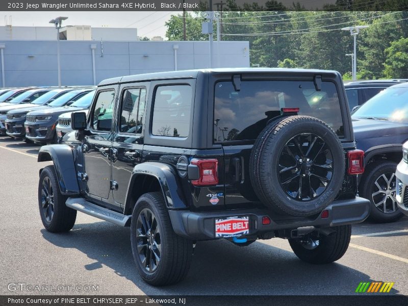 Black / Black 2023 Jeep Wrangler Unlimited Sahara 4XE Hybrid