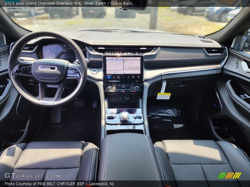 Silver Zynith / Global Black 2023 Jeep Grand Cherokee Overland 4XE