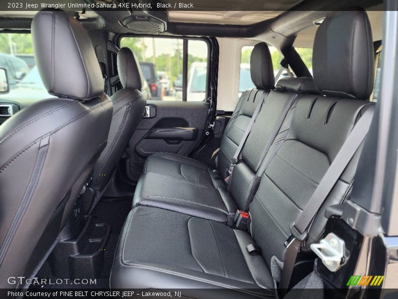 Black / Black 2023 Jeep Wrangler Unlimited Sahara 4XE Hybrid