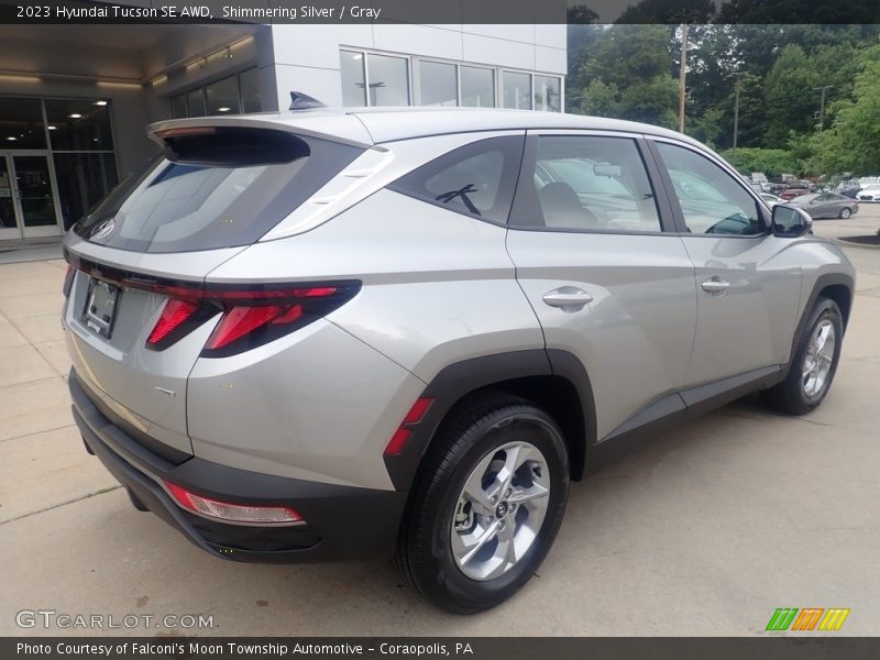 Shimmering Silver / Gray 2023 Hyundai Tucson SE AWD