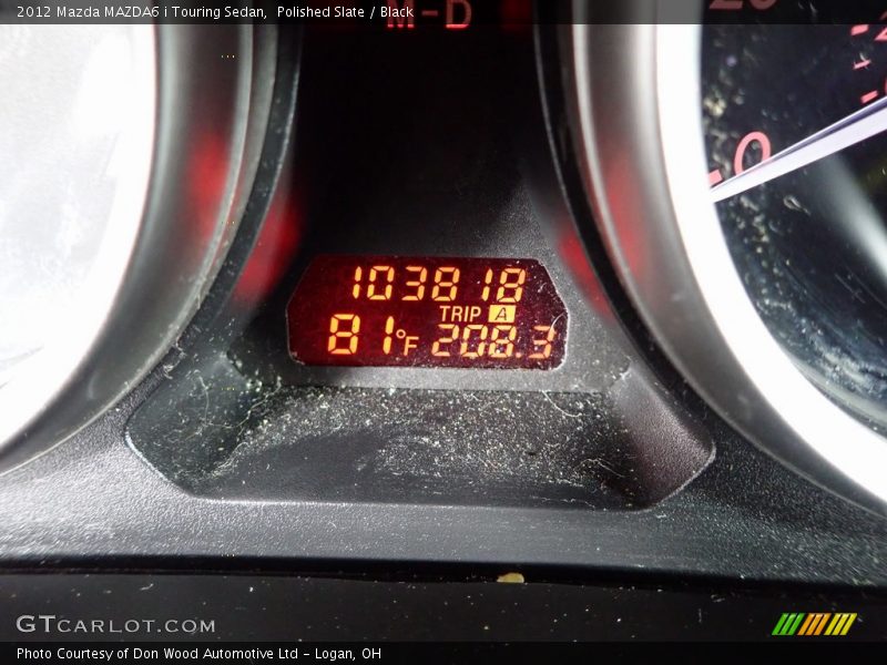 Polished Slate / Black 2012 Mazda MAZDA6 i Touring Sedan