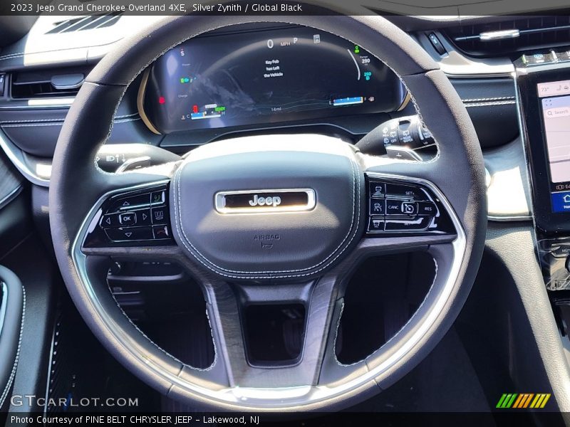 Silver Zynith / Global Black 2023 Jeep Grand Cherokee Overland 4XE