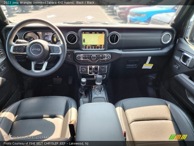 Black / Black 2023 Jeep Wrangler Unlimited Sahara 4XE Hybrid