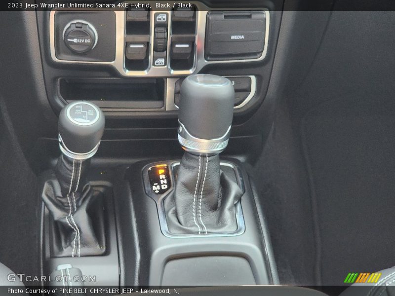 Black / Black 2023 Jeep Wrangler Unlimited Sahara 4XE Hybrid