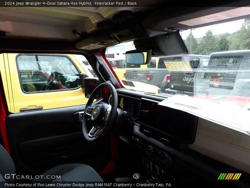 Firecracker Red / Black 2024 Jeep Wrangler 4-Door Sahara 4xe Hybrid