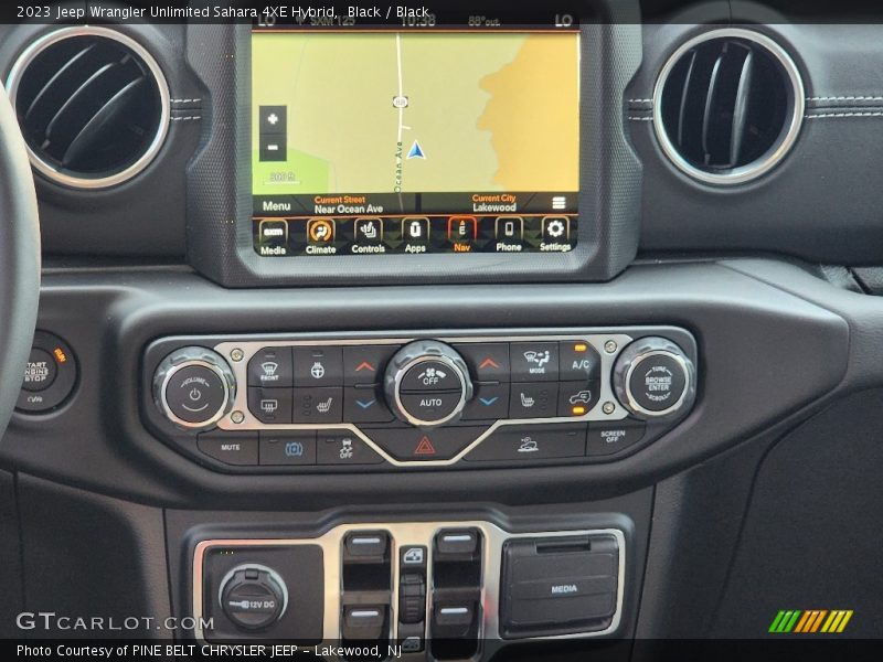 Black / Black 2023 Jeep Wrangler Unlimited Sahara 4XE Hybrid