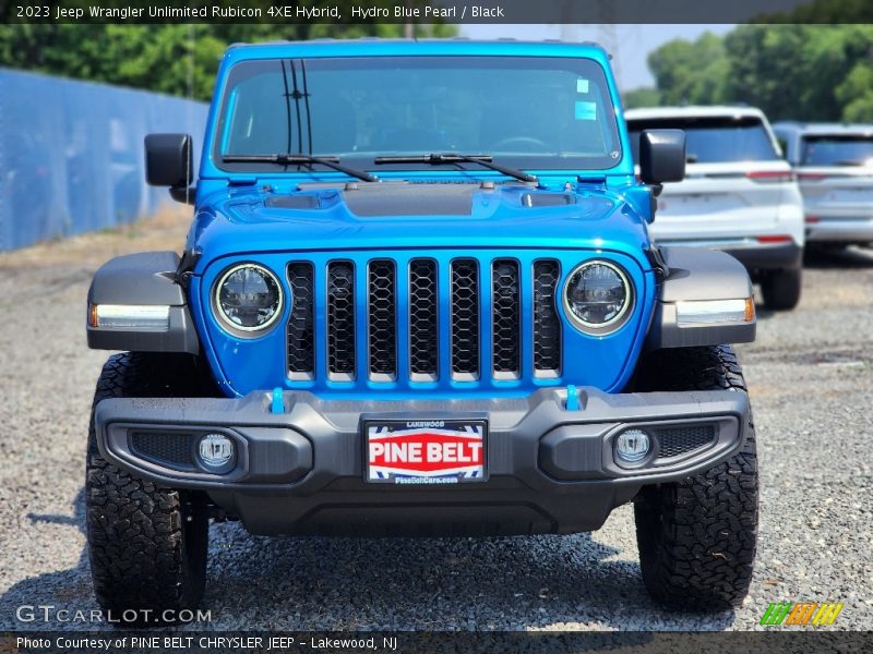 Hydro Blue Pearl / Black 2023 Jeep Wrangler Unlimited Rubicon 4XE Hybrid