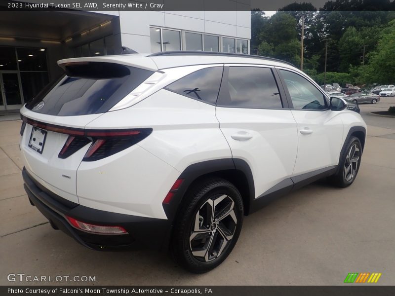Serenity White / Gray 2023 Hyundai Tucson SEL AWD