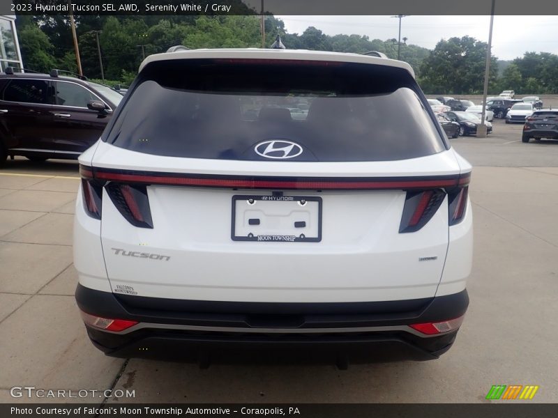 Serenity White / Gray 2023 Hyundai Tucson SEL AWD