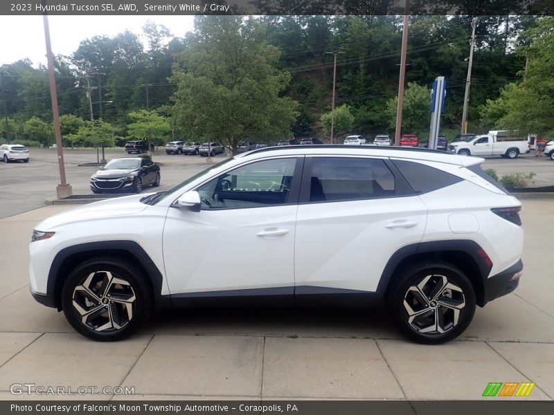 Serenity White / Gray 2023 Hyundai Tucson SEL AWD