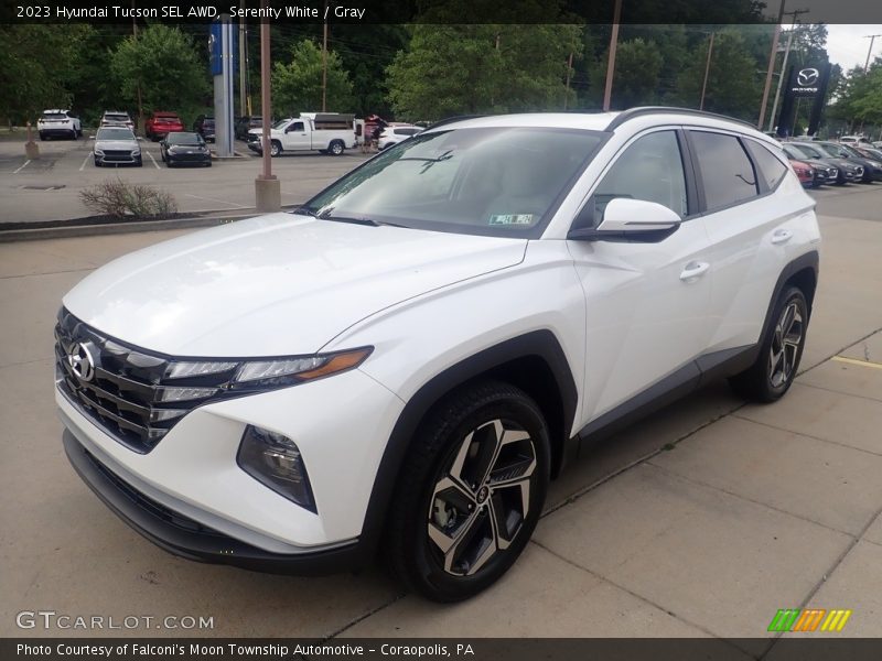 Serenity White / Gray 2023 Hyundai Tucson SEL AWD